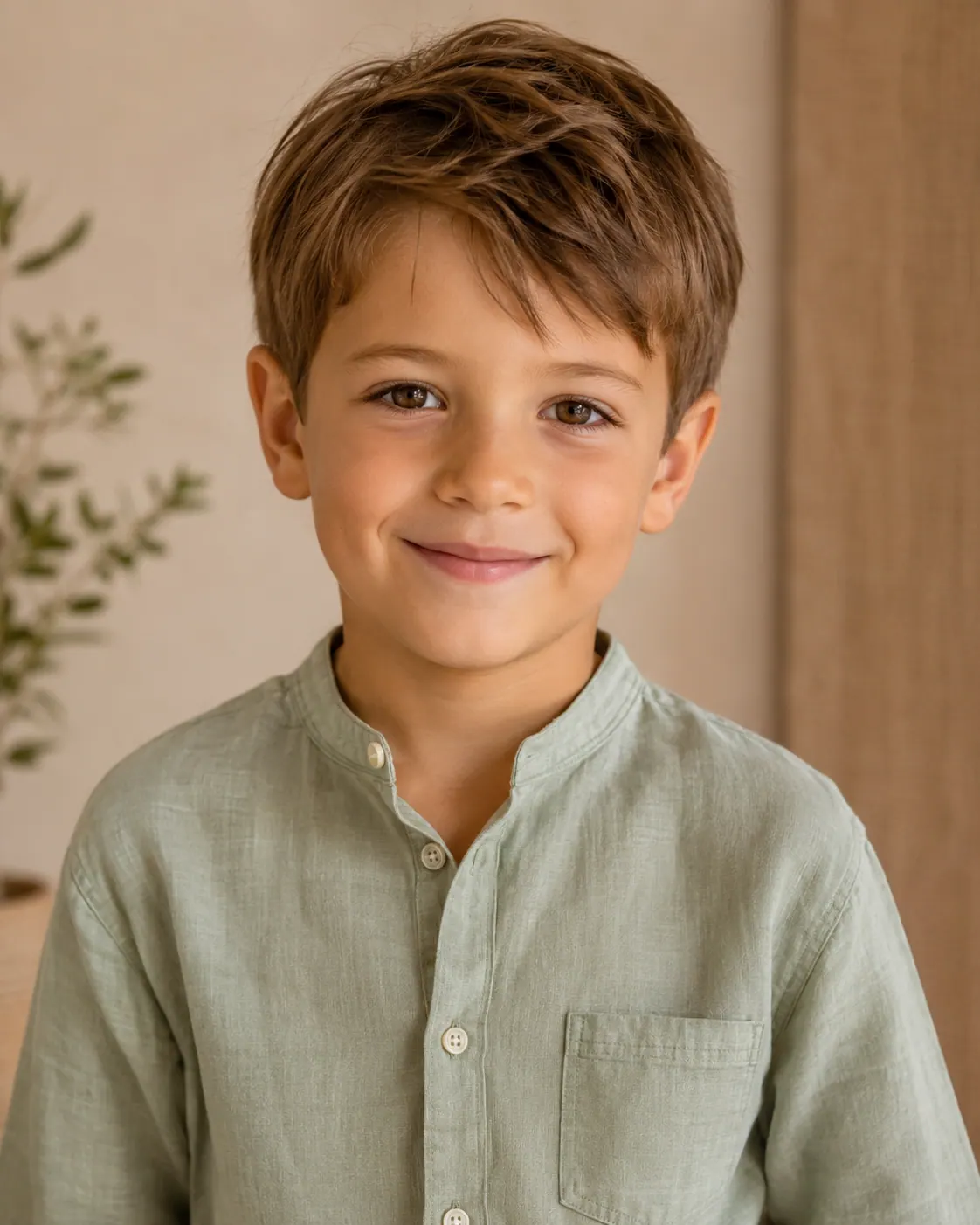 Photo originale d'un jeune garçon souriant