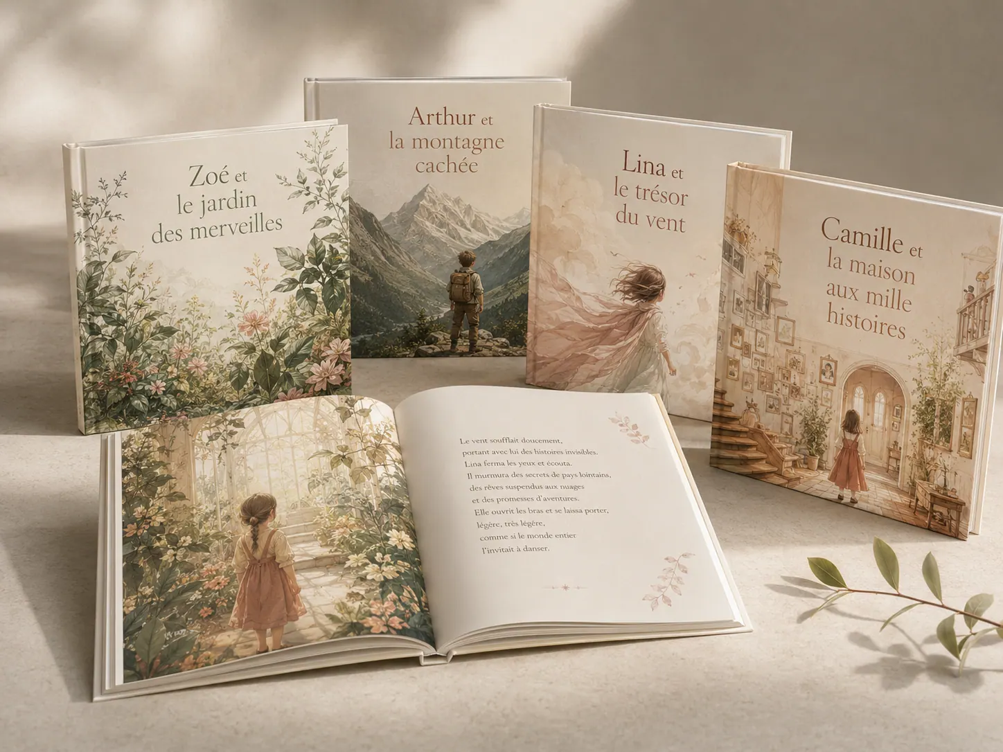 Plusieurs livres personnalisés Liri, aux histoires différentes